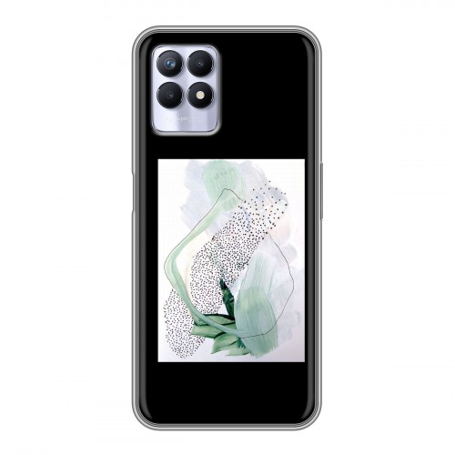 Дизайнерский силиконовый чехол для Realme 8i Стильные абстракции