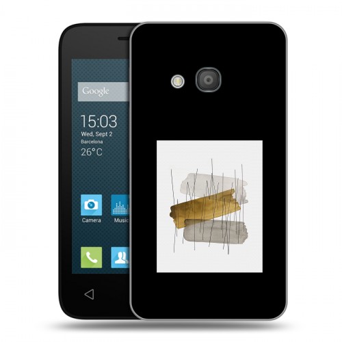 Дизайнерский силиконовый чехол для Alcatel One Touch Pixi 4 (4) Стильные абстракции