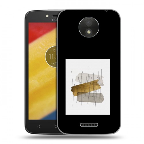 Дизайнерский пластиковый чехол для Motorola Moto C Plus Стильные абстракции
