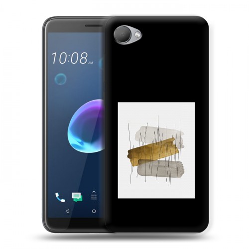 Дизайнерский пластиковый чехол для HTC Desire 12 Стильные абстракции