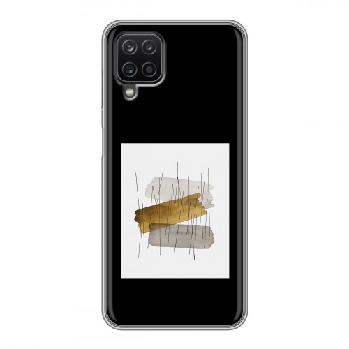 Дизайнерский пластиковый чехол для Samsung Galaxy A12 Стильные абстракции
