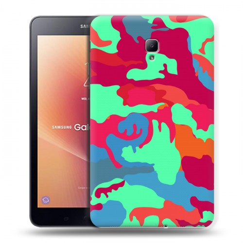Дизайнерский силиконовый чехол для Samsung Galaxy Tab A 8.0 (2017) Кислотный камуфляж