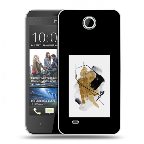 Дизайнерский пластиковый чехол для HTC Desire 300 Стильные абстракции