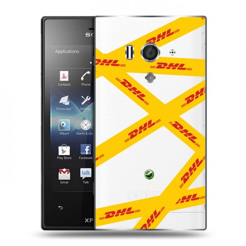 Полупрозрачный дизайнерский пластиковый чехол для Sony Xperia acro S DHL