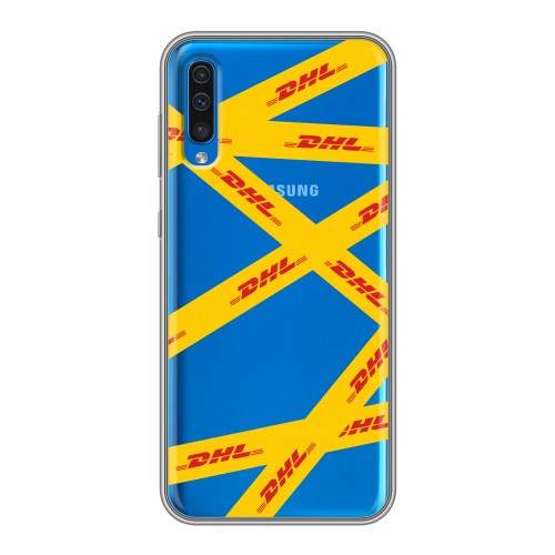 Полупрозрачный дизайнерский силиконовый чехол для Samsung Galaxy A50 DHL