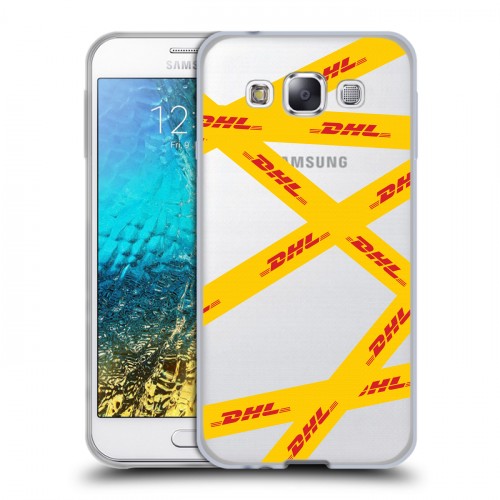 Полупрозрачный дизайнерский пластиковый чехол для Samsung Galaxy E5 DHL