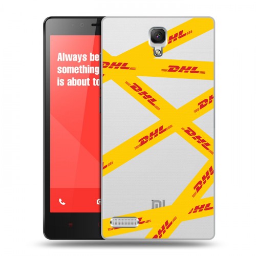 Полупрозрачный дизайнерский пластиковый чехол для Xiaomi RedMi Note DHL