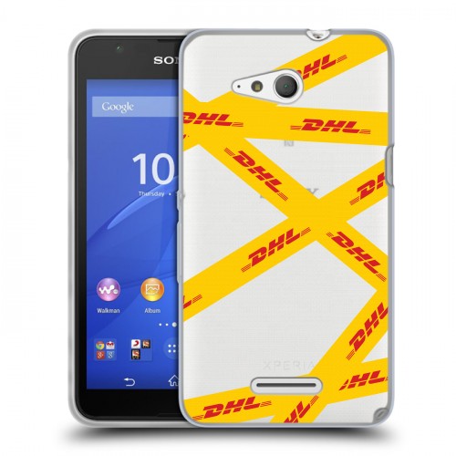 Полупрозрачный дизайнерский пластиковый чехол для Sony Xperia E4g DHL