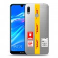 Полупрозрачный дизайнерский пластиковый чехол для Huawei Y6 (2019) DHL