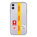 Полупрозрачный дизайнерский пластиковый чехол для Iphone 11 DHL