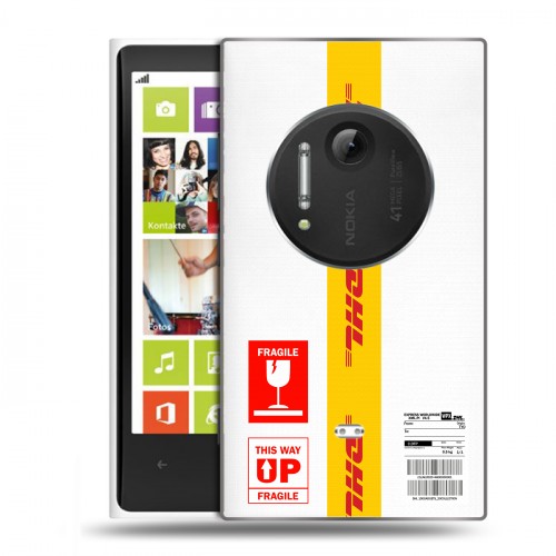 Полупрозрачный дизайнерский пластиковый чехол для Nokia Lumia 1020 DHL