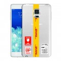 Полупрозрачный дизайнерский пластиковый чехол для Samsung Galaxy Note Edge DHL