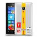 Полупрозрачный дизайнерский пластиковый чехол для Microsoft Lumia 435 DHL