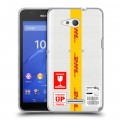 Полупрозрачный дизайнерский пластиковый чехол для Sony Xperia E4g DHL