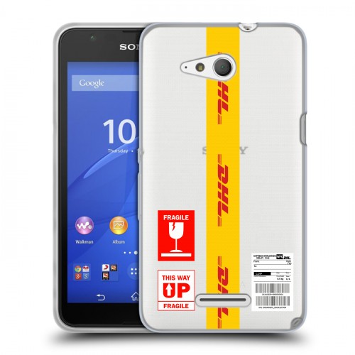 Полупрозрачный дизайнерский пластиковый чехол для Sony Xperia E4g DHL