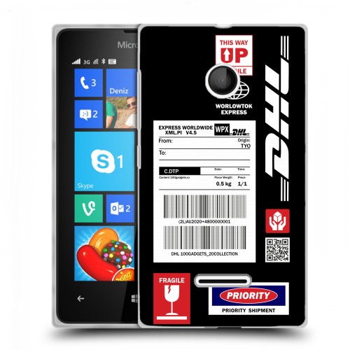 Дизайнерский пластиковый чехол для Microsoft Lumia 435 DHL