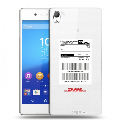 Полупрозрачный дизайнерский пластиковый чехол для Sony Xperia Z3+ DHL