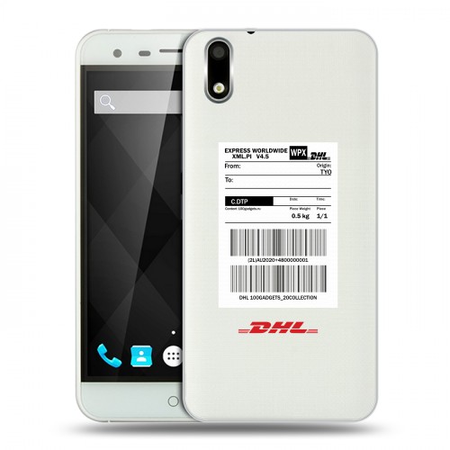 Полупрозрачный дизайнерский пластиковый чехол для Ulefone Paris DHL