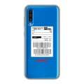 Полупрозрачный дизайнерский пластиковый чехол для Samsung Galaxy A50 DHL