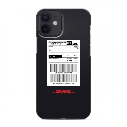 Полупрозрачный дизайнерский пластиковый чехол для Iphone 12 Mini DHL