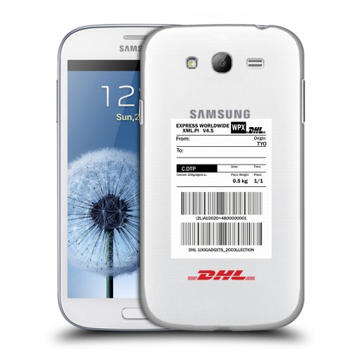 Полупрозрачный дизайнерский пластиковый чехол для Samsung Galaxy Grand DHL