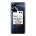 Полупрозрачный дизайнерский силиконовый чехол для Realme C55 DHL