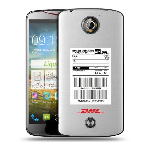 Полупрозрачный дизайнерский пластиковый чехол для Acer Liquid S2 DHL