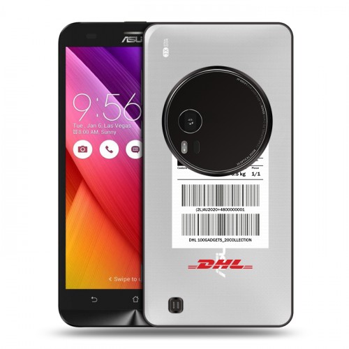 Полупрозрачный дизайнерский пластиковый чехол для Asus Zenfone Zoom DHL