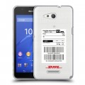 Полупрозрачный дизайнерский пластиковый чехол для Sony Xperia E4g DHL