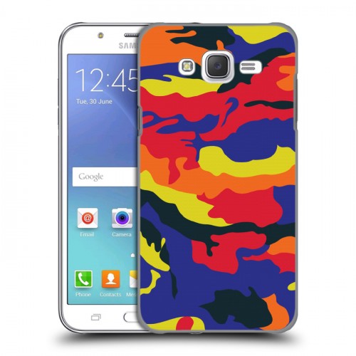 Дизайнерский пластиковый чехол для Samsung Galaxy J5 Кислотный камуфляж