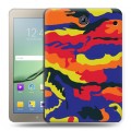 Дизайнерский силиконовый чехол для Samsung Galaxy Tab S2 8.0 Кислотный камуфляж