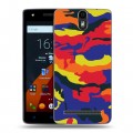 Дизайнерский силиконовый чехол для Wileyfox Storm Кислотный камуфляж