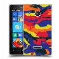 Дизайнерский пластиковый чехол для Microsoft Lumia 435 Кислотный камуфляж