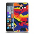 Дизайнерский пластиковый чехол для Microsoft Lumia 640 XL Кислотный камуфляж