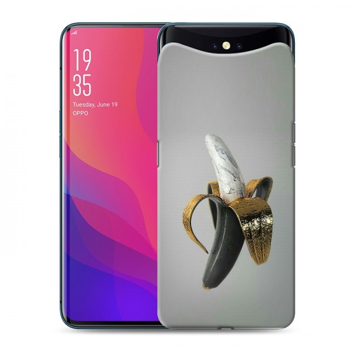 Дизайнерский силиконовый чехол для OPPO Find X Черное золото