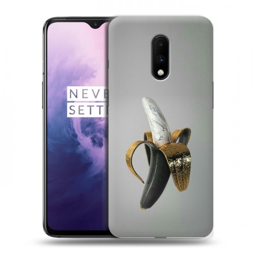 Дизайнерский пластиковый чехол для OnePlus 7 Черное золото