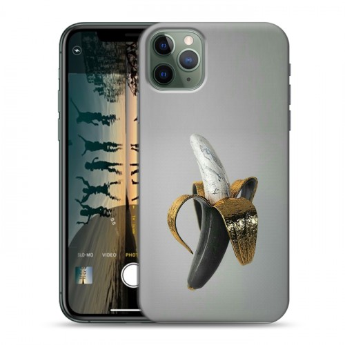 Дизайнерский пластиковый чехол для Iphone 11 Pro Черное золото