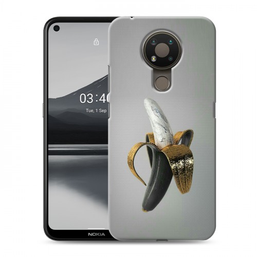 Дизайнерский пластиковый чехол для Nokia 3.4 Черное золото