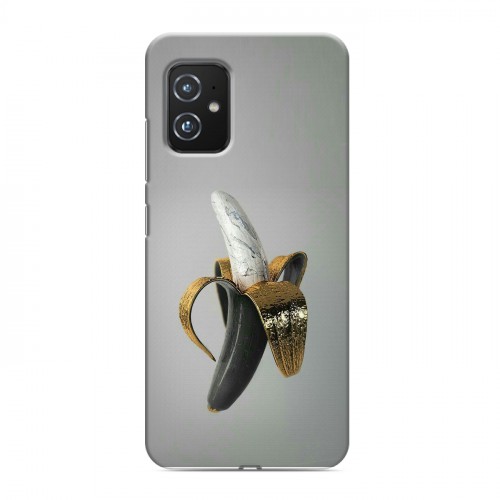 Дизайнерский пластиковый чехол для ASUS ZenFone 8 Черное золото