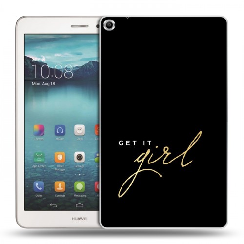 Дизайнерский силиконовый чехол для Huawei MediaPad T1 8.0 Черное золото