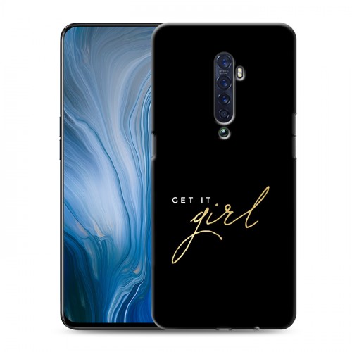 Дизайнерский пластиковый чехол для OPPO Reno2 Z Черное золото