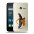 Дизайнерский пластиковый чехол для Alcatel One Touch Pixi 3 (4.5) Черное золото