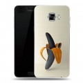 Дизайнерский пластиковый чехол для Samsung Galaxy C5 Черное золото