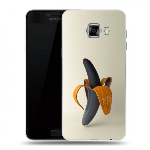 Дизайнерский пластиковый чехол для Samsung Galaxy C5 Черное золото