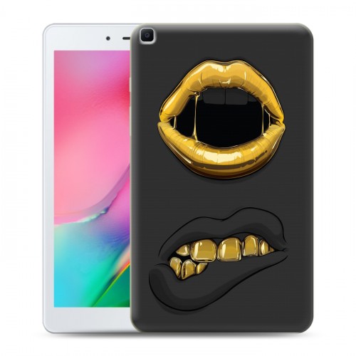 Дизайнерский силиконовый чехол для Samsung Galaxy Tab A 8.0 (2019) Черное золото