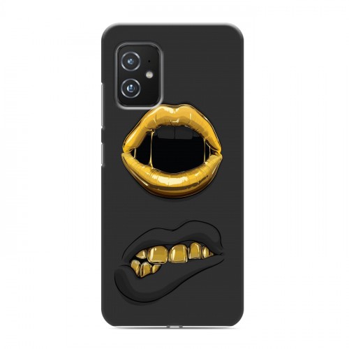 Дизайнерский пластиковый чехол для ASUS ZenFone 8 Черное золото