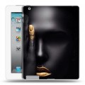 Дизайнерский пластиковый чехол для Ipad 2/3/4 Черное золото