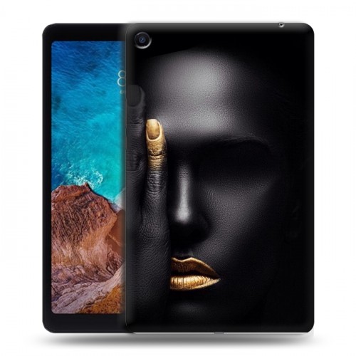 Дизайнерский силиконовый чехол для Xiaomi Mi Pad 4 Plus Черное золото
