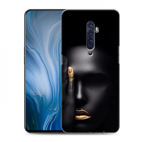 Дизайнерский пластиковый чехол для OPPO Reno2 Z Черное золото