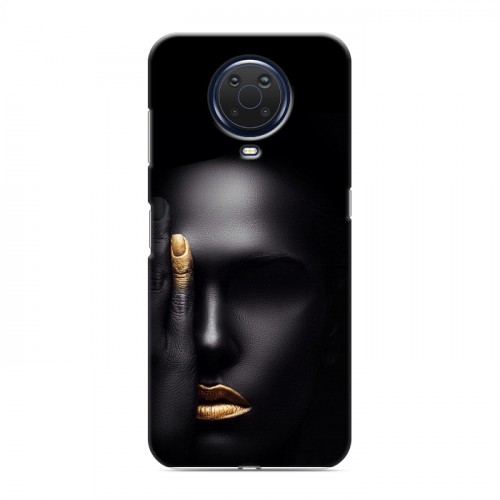 Дизайнерский силиконовый чехол для Nokia G20 Черное золото